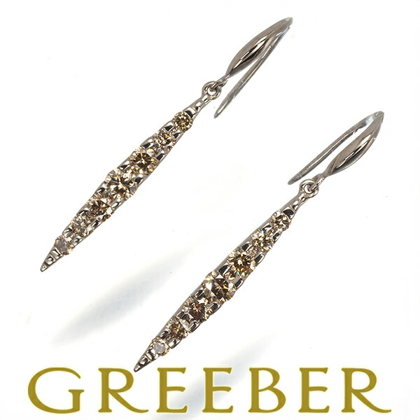 楽天市場】☆11/26 カシケイ ブラウンダイヤモンド ネイキッド ピアス