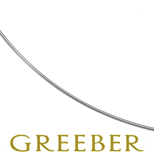 ★ポイント5倍対象商品★オメガ チェーンネックレス 42cm K18WG Necklace【中古】GENJ