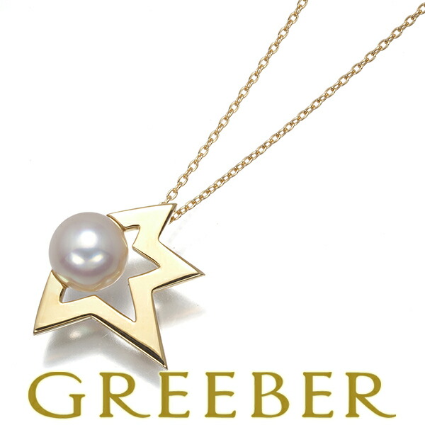 ★ポイント5倍対象商品★TASAKI タサキ ネックレス パール 真珠 7.8mm コメットプラス K18YG Necklace【中古】BLJネックレス・ペンダント