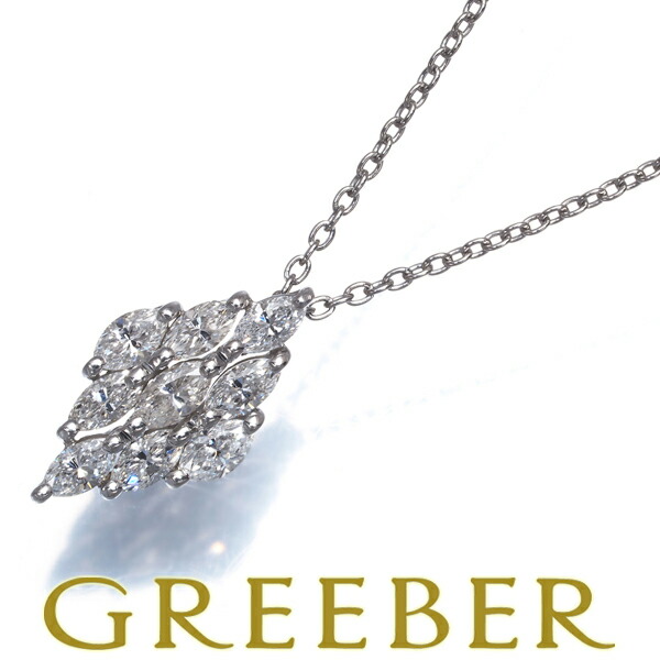 スワ ネックレス ダイヤ ダイヤモンド 0.50ct マーキスカット Pt950 Necklace【中古】BLJ/GENJ