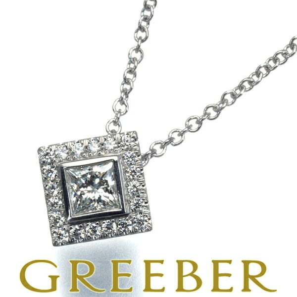 ティファニー ベゼルネックレス ダイヤモンド ベゼル フラワーPt950 TIFFANY&Co. ティファニー ベゼルセット フラワー 4P ダイヤモンド