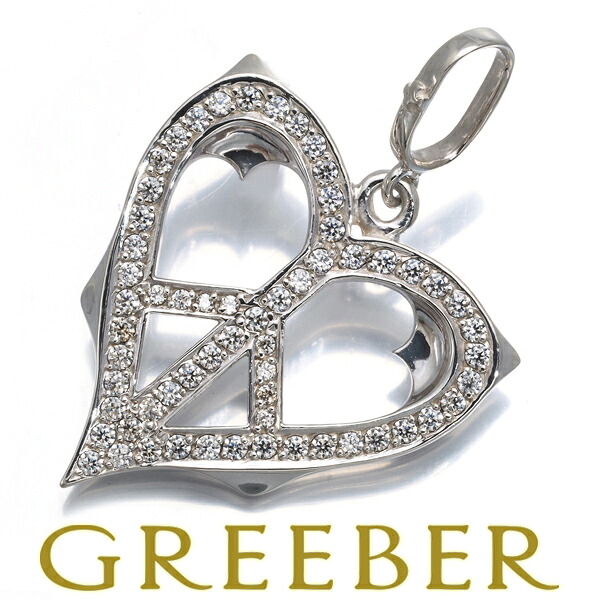 Loree Rodkin ローリーロドキン ペンダント トップ キュービックジルコニア ピースハート シルバー 925 Pendant【中古】BLJ 16,644円