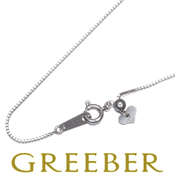 ★ポイント5倍対象商品★ ベネチアン チェーンネックレス 45cm K18WG Necklace【中古】GENJ
