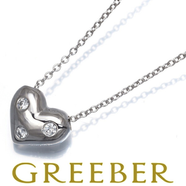 Tiffany&Co. ティファニー ネックレス ドッツ ハート Pt950 Necklace【中古】BLJ
