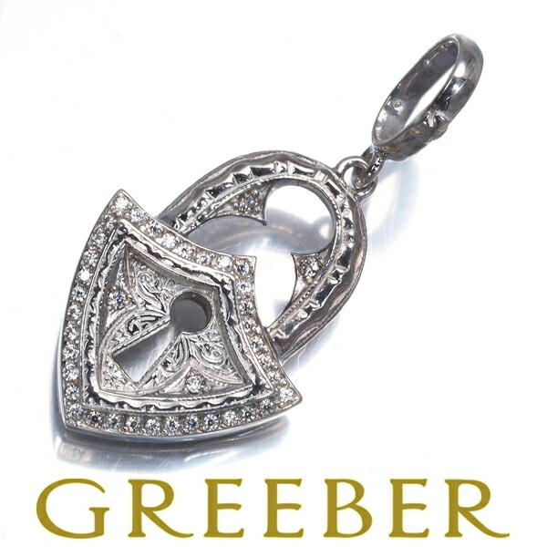 Loree Rodkin ローリーロドキン ペンダント トップ キュービックジルコニア ETCH LOCK シルバー 925 Pendant【中古】BLJ