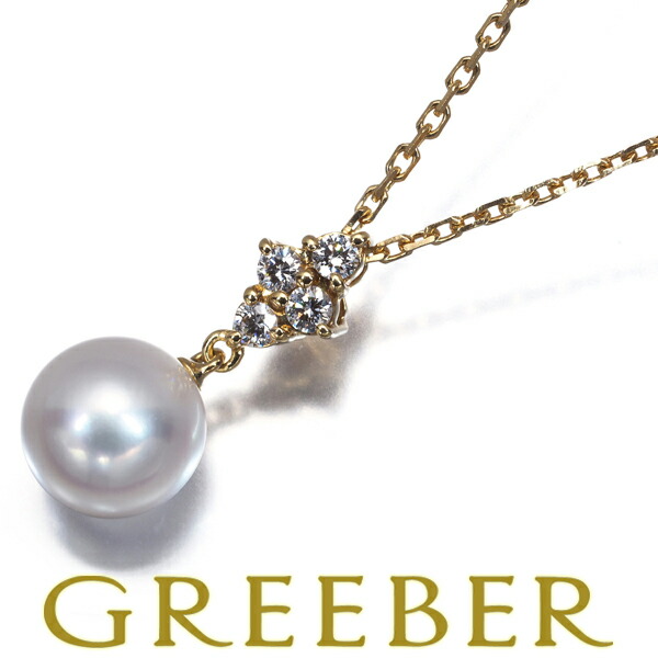 ★ポイント5倍対象商品★ MIKIMOTO ミキモト ネックレス パール 真珠 8.5mm K18YG Necklace【中古】BLJ｜グリーバー