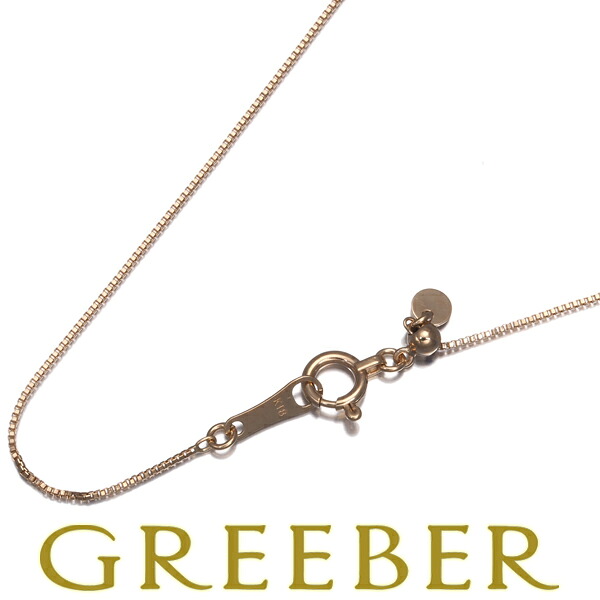 楽天市場】ベネチアン チェーンネックレス 45cm K18PG Necklace【中古