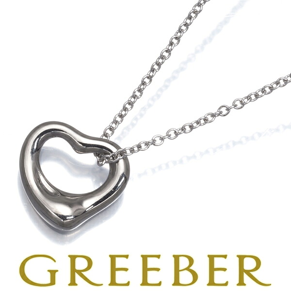 Tiffany&Co. ティファニー ネックレス オープンハート K18WG Necklace【中古】BLJ