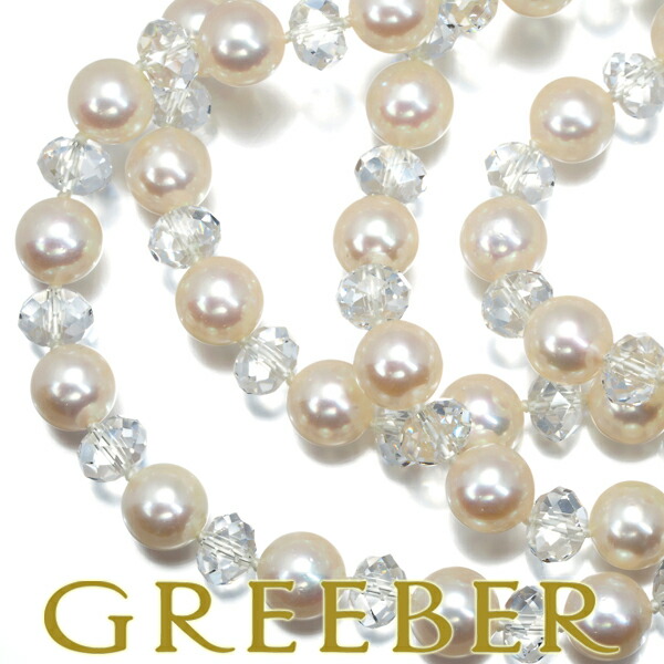 TASAKI 真珠 ベビーパール二重巻きタサキ　ベビーパールロングネックレス TASAKI ヘマタイト パール ロング ネックレス 925 タサキ 真珠