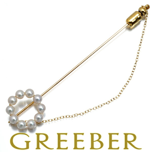 楽天市場】ミキモト パール サークル ブローチ アコヤパール4.4mm