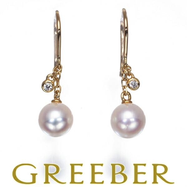 楽天市場】ミキモト MIKIMOTO ピアス フック パール 4.9mm珠 K18YG