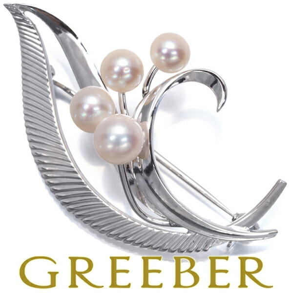 楽天市場】ミキモト MIKIMOTO ピンブローチ 葉っぱ リーフ モチーフ