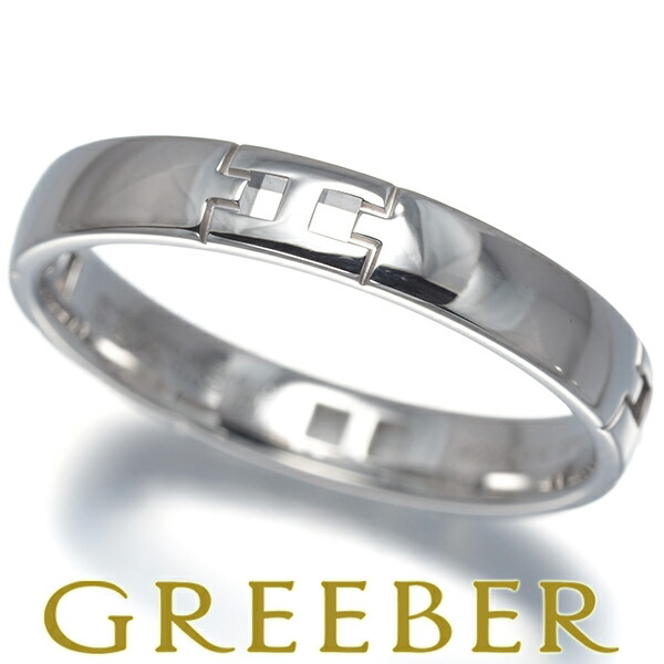 ★ポイント5倍対象商品★ HERMES エルメス リング エヴァーヘラクレス 55号 K18WG Ring 指輪 【中古】BLJ｜グリーバー