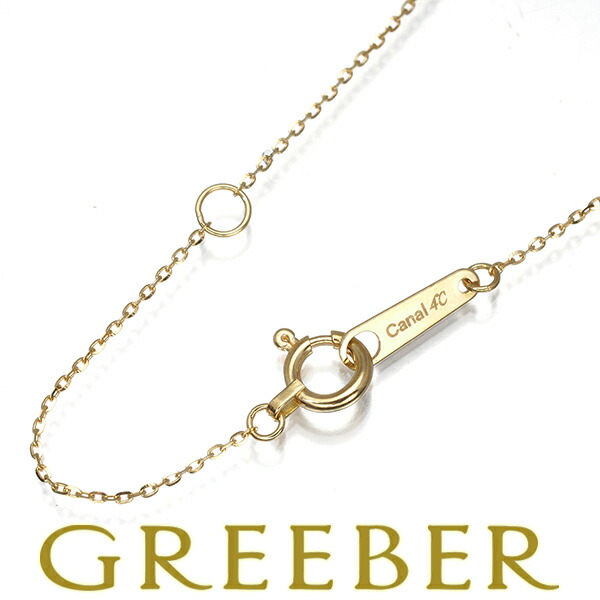 ★ポイント5倍対象商品★ カナル4℃ チェーンネックレス カットアズキ K18YG Necklace【中古】BLJ/GENJ|グリーバー
