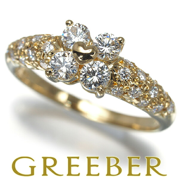 ★ポイント5倍対象商品★ TASAKI タサキ リング ダイヤ ダイヤモンド 0.64ct フラワー パヴェ 12号 K18YG Ring 指輪 【中古】BLJ｜グリーバー