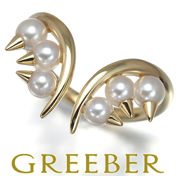 ★ポイント5倍対象商品★ TASAKI タサキ リング ベビー パール 真珠 3.5-4.0mm デインジャープラス 13号 K18YG Pearl Ring 指輪 【中古】BLJ