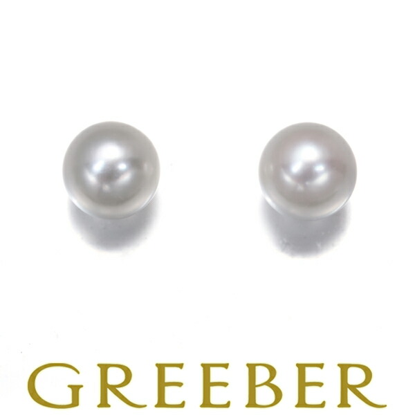 MIKIMOTO ミキモト ピアス パール 真珠 6.0mm 一粒 K18WG Pierce【中古】BLJ