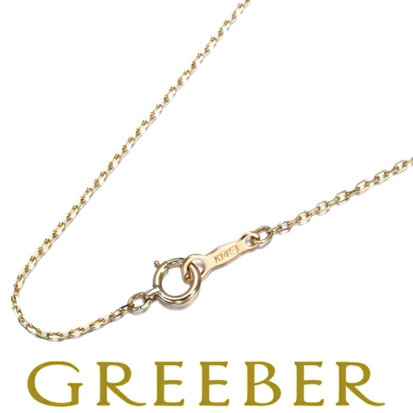 MIKIMOTO ミキモト チェーンネックレス カットアズキ 40cm K14YG Necklace【中古】BLJ
