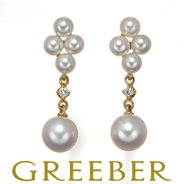 楽天市場】ミキモト MIKIMOTO ピアス ベビー パール 3.6mm珠 K18YG