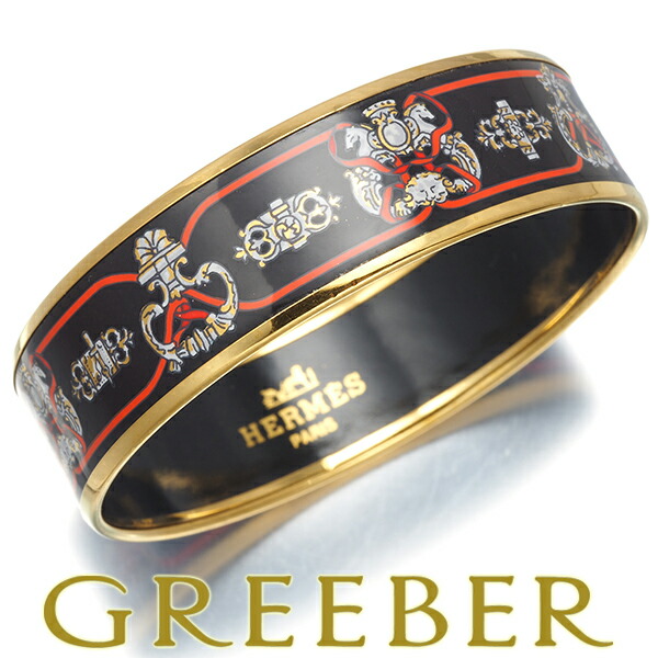 楽天市場】【中古】HERMES エルメス エマイユGM バングル ブラック