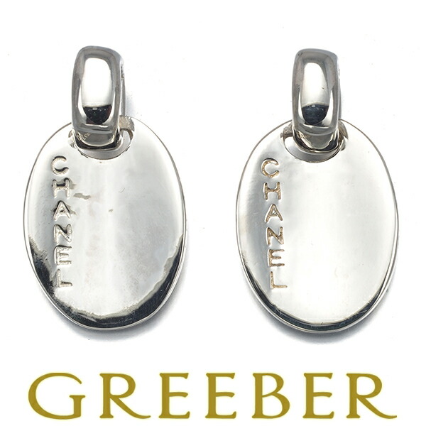 楽天市場】シャネル ピアス レディース 925 ロゴ オーバル プレート