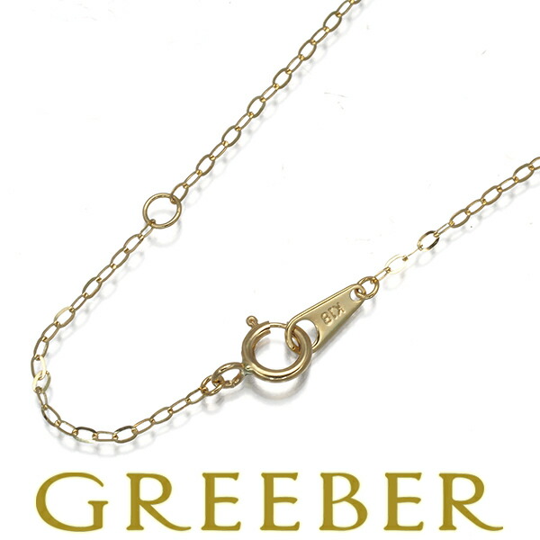 14日20:00スタート！★ポイント5倍対象商品★ レオン チェーンネックレス 42cm K18YG Necklace【中古】GENJ