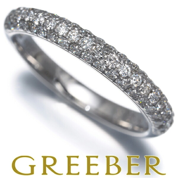 ヴァンドーム リング ダイヤ ダイヤモンド 0.44ct パヴェ 9号 K18WG Ring 指輪 【中古】BLJ/GENJ