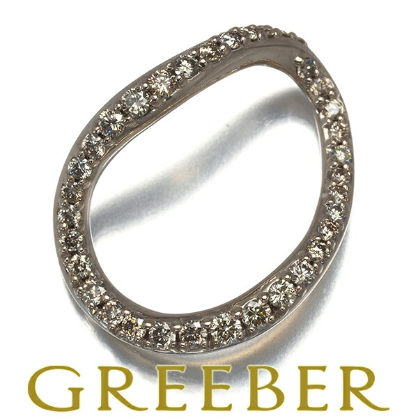 1円～ カシケイ K18WG ブラウンダイヤモンド ペンダントトップ 0.30ct D0.45ct SELBY カシケイ K18PG ブラウンダイヤモンド ペンダントネックレス 0.30ct D0