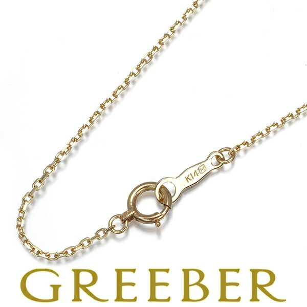 ★ポイント5倍対象商品★MIKIMOTO ミキモト チェーンネックレス カットアズキ 40cm K14YG Necklace【中古】BLJ 27,820円