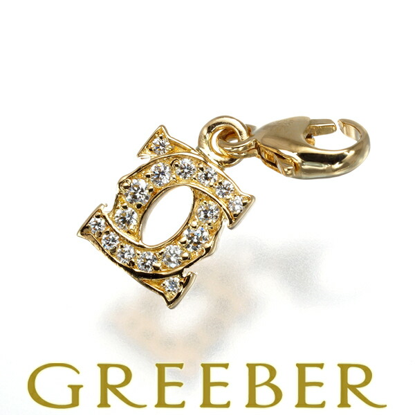 楽天市場】カルティエ チャーム ペンダントトップ K18WG ダイヤ