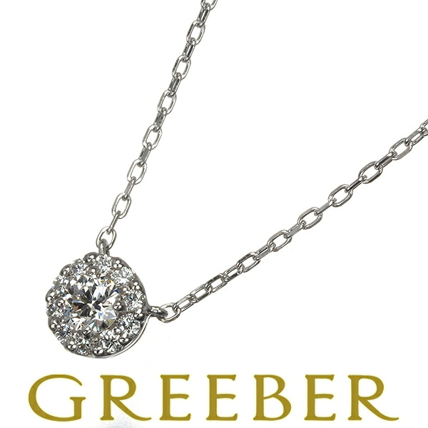 ヴァンドーム ネックレス ダイヤ ダイヤモンド 0.12ct グレース 一粒 Pt950/Pt850 Necklace【中古】BLJ/GENJ