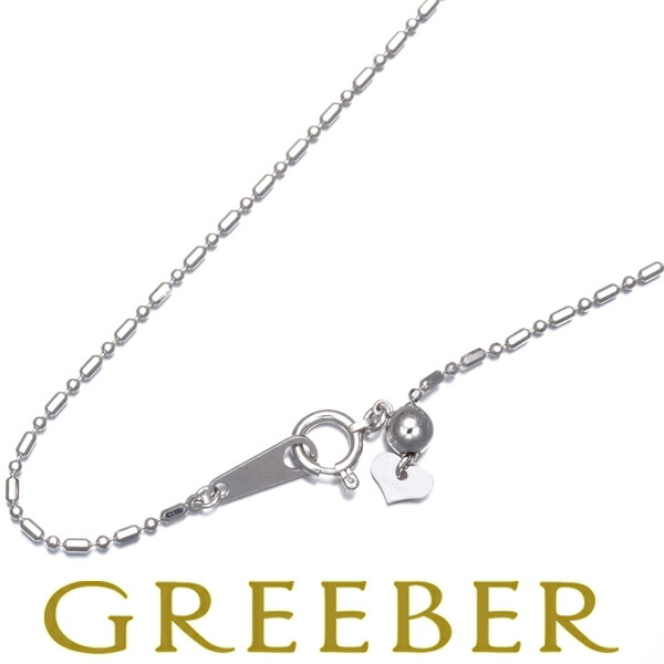 ★ポイント5倍対象商品★ ショート&ロング チェーンネックレス 45cm K18WG Necklace【中古】GENJ|グリーバー