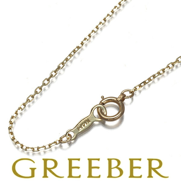 ★ポイント5倍対象商品★ MIKIMOTO ミキモト チェーンネックレス カットアズキ 40cm K14YG Necklace【中古】BLJ｜グリーバー