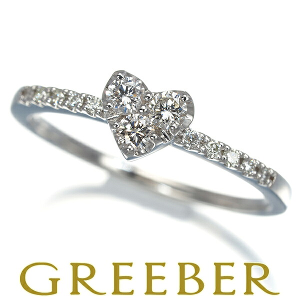 ★ポイント5倍対象商品★ ダイヤ ダイヤモンド 0.25ct ハート リング Pt900 Ring 指輪 【中古】GENJ｜グリーバー 38,870円