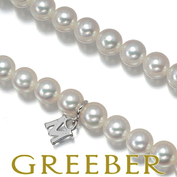 ★ポイント5倍対象商品★ MIKIMOTO ミキモト ネックレス パール 真珠 5.1-5.5mm プレミアム シルバー Necklace【中古】BLJ|グリーバー
