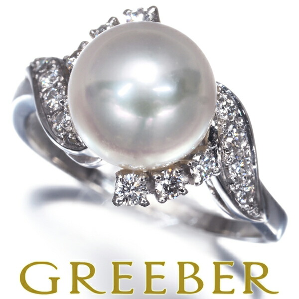 楽天市場】ミキモト 指輪 レディース 1Pパール ダイヤリング 9号 8.6mm