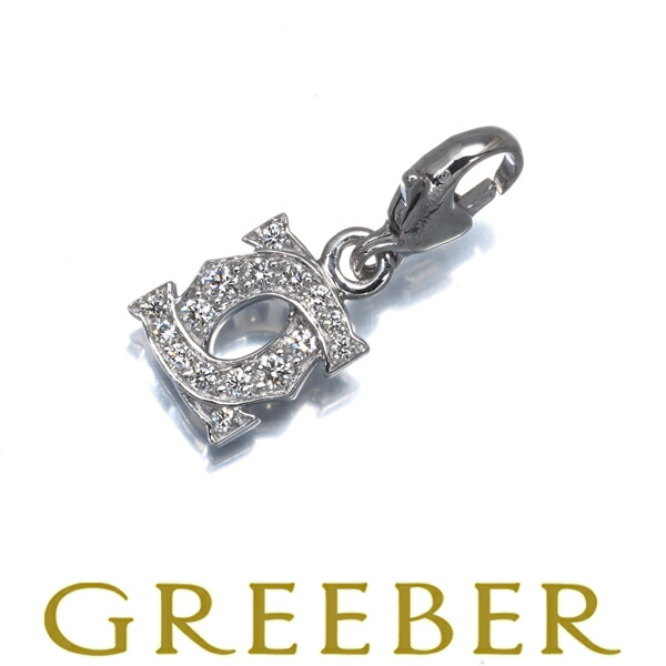 Cartier カルティエ ペンダント トップ ダイヤ ダイヤモンド アントルラセ チャーム K18WG Pendant【中古】BLJ