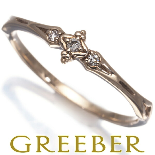 楽天市場】agete アガット K10 ダイヤ0.03ct バケットダイヤ＆ラウンド