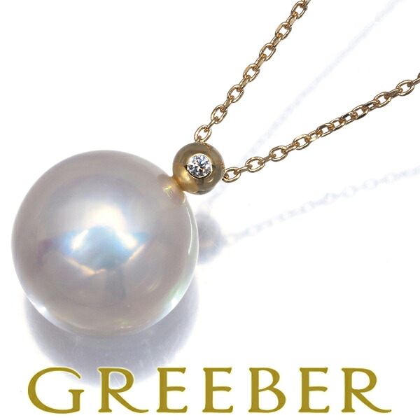 ★ポイント5倍対象商品★ TASAKI タサキ ネックレス マベパール 真珠 12.0mm ダイヤ ダイヤモンド K18YG Necklace【中古】BLJ|グリーバー