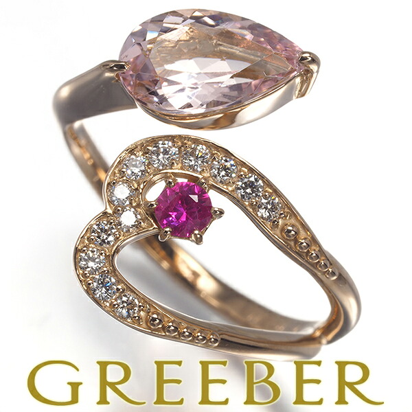 Genj 【楽天市場】モルガナイト 1.12ct ルビー 0.11ct ダイヤ ダイヤモンド 0.10ct ハート リング K18PG 指輪 【中古 ...