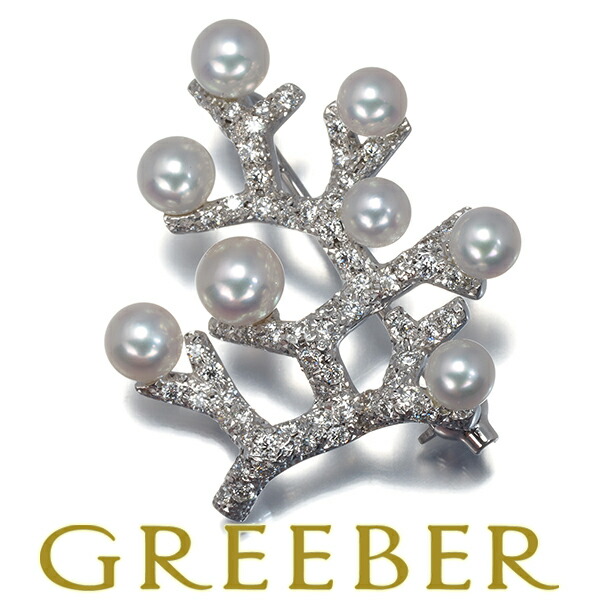 楽天市場】ミキモト MIKIMOTO 幸福の木モチーフ パール K18YG ブローチ