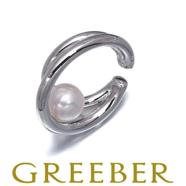 ★ポイント5倍対象商品★MIKIMOTO ミキモト イヤリング パール 真珠 6.5mm イヤーカフ シルバー Earrings【中古】BLJ