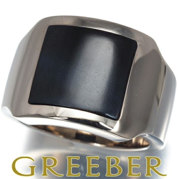 楽天市場】カルティエ K18WG ホークアイ サントスデュモン リング ＃53