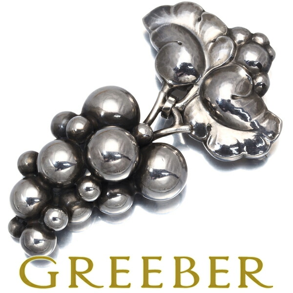 美品　ジョージジェンセン 可愛いスズラン　シルバー 花モチーフ ブローチ 楽天市場】美品△Georg Jensen ジョージジェンセン 100B SV925