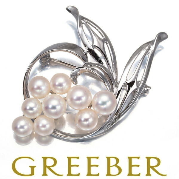 【未使用品】✨MIKIMOTO ミキモト アコヤパール　ブローチ　リーフ 楽天市場】ミキモト ブローチ MIKIMOTO リーフ 真珠 3.5~6.4mm