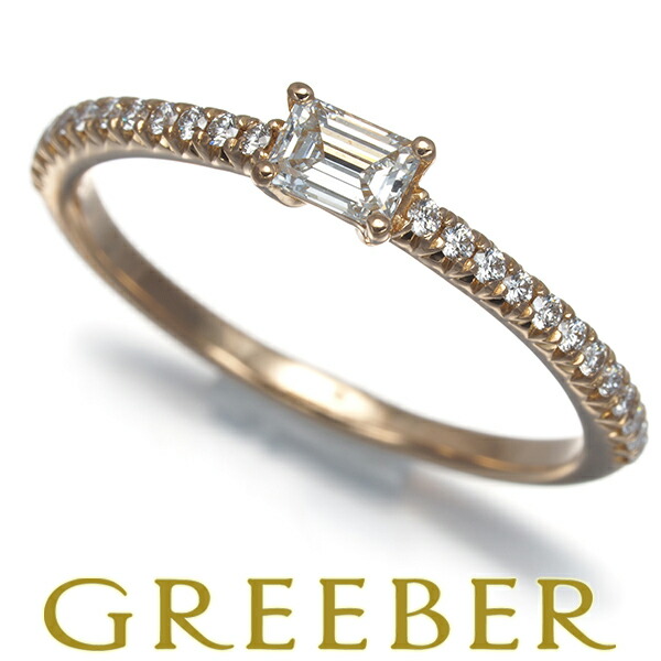 Tiffany&Co. ティファニー リング ダイヤ ダイヤモンド ノヴォ ホライゾン エメラルドカット 11.5号 K18PG Ring 指輪 【中古】BLJ|グリーバー