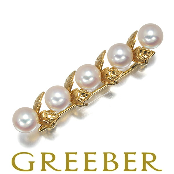 楽天市場】MIKIMOTO / ミキモト パールブローチ K18YG 5.8~6.0mm