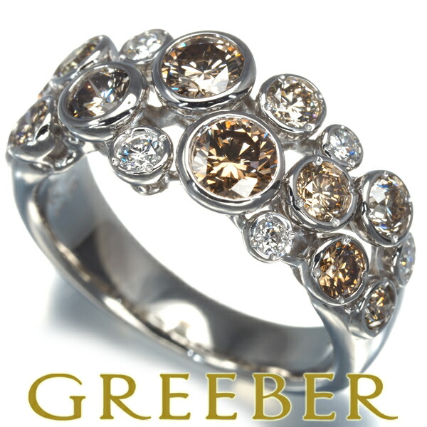 楽天市場】【中古】柏圭（カシケイ）ブラウン ダイヤモンド リング