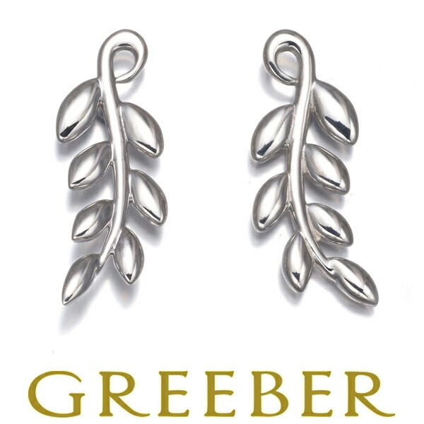 楽天市場】Tiffany&Co. ティファニーオリーブリーフフープピアス