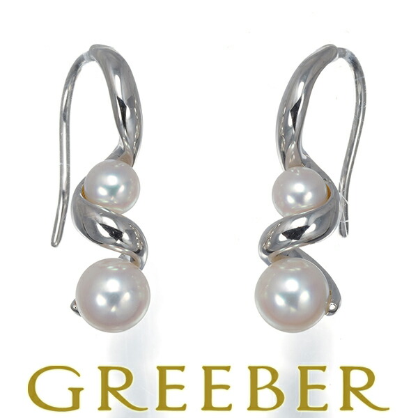 楽天市場】ミキモト MIKIMOTO ピアス フック パール 4.9mm珠 K18YG